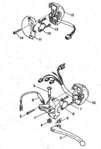 YH50 Handle switch. lever