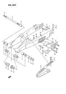 RMX250 Маятник задний