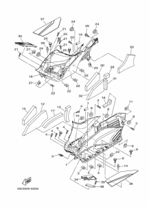 XP500 Support & repose pied