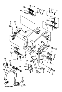 XJ600S Stand . footrest