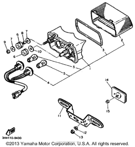 FZR600RK Фонарь