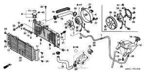 CB600F Радиатор