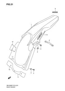 RM-Z450 Заднее крыло