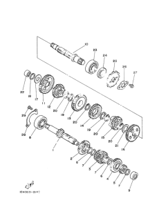 RZ125 Мост ведущий комплект