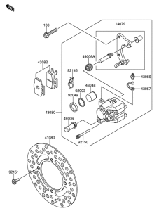 RM65 Передний суппорт