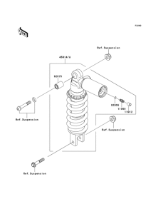 ZR1000 Абсорбер удавный в сборе задний