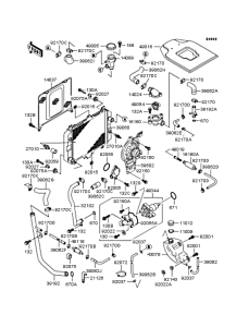 KLE250 Радиатор