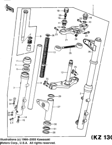  Вилка передней оси