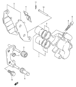 GSF250 Передний суппорт