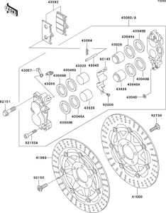 ZX600 Front brake(e10-e12)