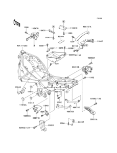 ZX500 Короб для АКБ