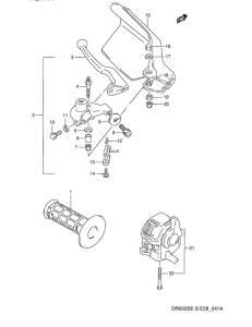 DR650 Left handle switch