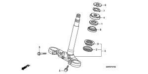 CBF600 (Naked) Траверса нижняя