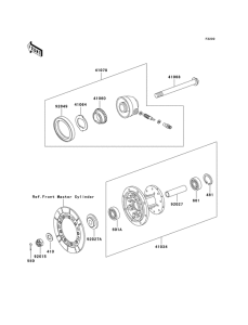 KL250 Передняя втулка