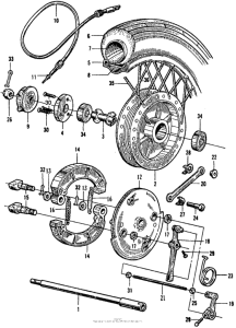 CB160 Cb / cl160front wheel