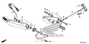 VT1300CX (ABS) Pedal (3)