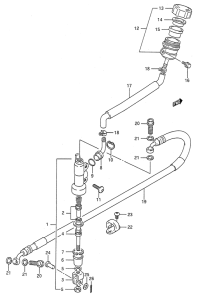 RM125 Задний тормозной цилиндр