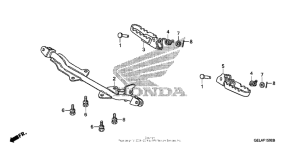 CRF50F Подножки