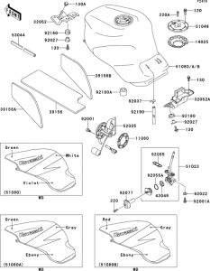 ZX900 Fuel tank(zx900-b1)