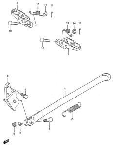 RMX250 Stand - footrest