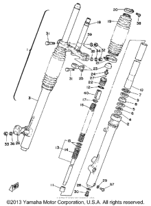 IT250H Передняя вилка