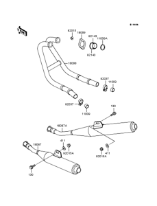 EX250 Глушитель
