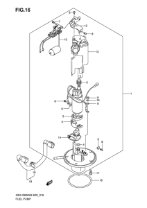 GSX-R600 Топливный насос