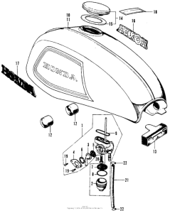 SL70 Топливный бак