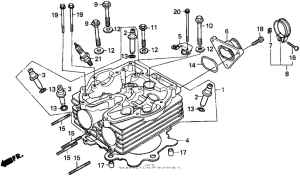 XR250L Головка цилиндров