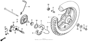 NQ50 Переднее колесо