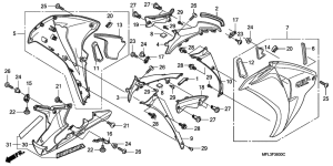  Обтекатель средняя часть