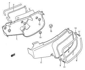 RM80 Обтекатель задний