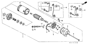 VT600C Стартерный мотор