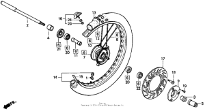 CR250R Front wheel 90-91