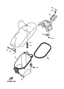 YN50R Сиденье