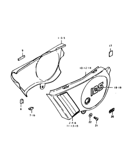 TS125 Обтекатель задний