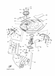 MT07A Топливный бак