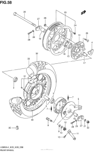 LS650 Переднее колесо