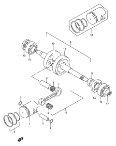 FZ50 Вал коленчатый