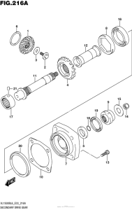 VL1500B Secondary Drive Gear