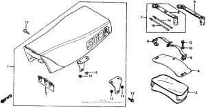XR500R Seat + tools 81-82