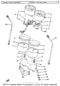 SR500F Speedometer-tachometer