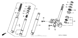 CHF50A Front fork + front cushion