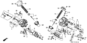 VT600C Carburetor assy