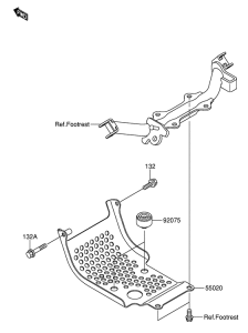 DR-Z110 Engine low cover assy zincated