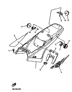PW80 PW80H Боковая крышка