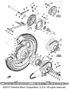 TX500 Переднее колесо