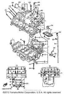 FZR400SUC Картер двигателя