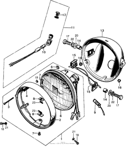 CB450 Headlight k3-k4