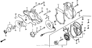 CX500 Water pump + c.d.i. pulser
